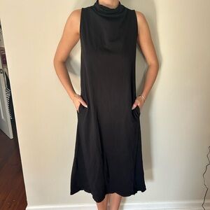 Velvet by Graham & Spencer Black Midi Dress